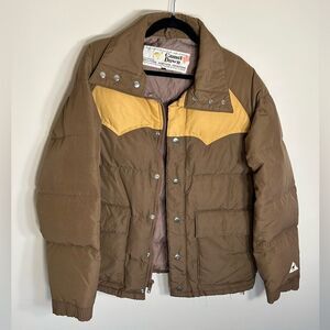 Camel Down Northern Goose Down Puffer Vintage 70s Jacket Ski Coat
